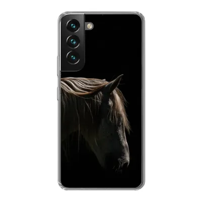 Produktbild von MuchoWow® Handyhülle Schutzhülle Hülle für Samsung Galaxy S22 Pferd - Tiere - Weiß Silikon Softcase Handy Hülle - Mobiltelefonhülle