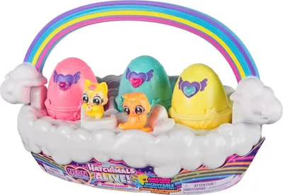 Produktbild von Hatchimals Alive Neon Rainbow Spring Basket, 3 Jahr(e), Mehrfarbig
