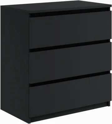 Obrázek produktu pro Komoda ComfortCove 60x77x37 cm černá - se zásuvkami, prostorná, snadno sestavitelná
