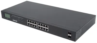 Obrázek produktu pro Intellinet 561259, Nespravované, Gigabit Ethernet (10/100/1000), Plně duplexní režim, Podpora napájení po Ethernetu (PoE), Instalace do racku