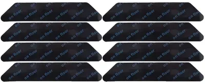 Productafbeelding van Antislipmatjes voor onder tapijten, antislip ontwerp, eenvoudig in gebruik, 32 stuks (4 sets), zwart