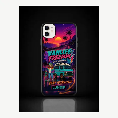 Image de Coque de protection pour iPhone 11, étui de téléphone avec motif "vanlife" – LUNØIR ©