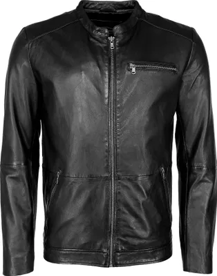 Produktbild von JCC Lederjacke MM21-1-02 Herren black XXL