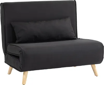Zdjęcie produktu dla Fortuna Lai 2 w 1 fotel rozkładany do 350 kg, sofa rozkładana z funkcją łóżka, regulowane oparcie, poduszki dekoracyjne, wygląd lnu do salonu i pokoju gościnnego
