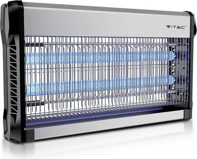 Produktbild von V-TAC 11181 Elektronischer Insektenvernichter 'V-TAC 3230' 30W, schlankes Design, UV-Röhren, Ein--Ausschalter, abnehmbare Schale, chemikalienfrei