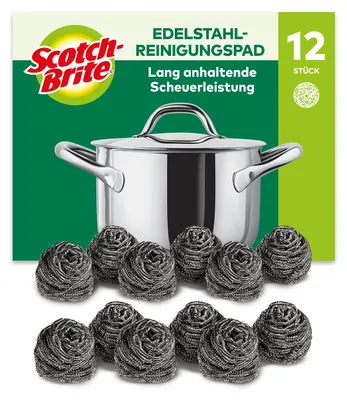 Immagine prodotto di Scotch-Brite IS2X6SIOC Scotch-Brite Stainless Steel Topfreiniger, 12 St.