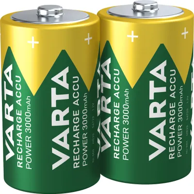 Produktbild von VARTA NiMH Akku "RECHARGE ACCU Power" Mono (D) 3000 mAh 2 Stück