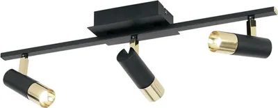 Produktbild von EGLO Tomares, Nicht austauschbare(s) Leuchtmittel, 15 W, 3000 K, 480 lm, 220-240 V, Schwarz, Messing