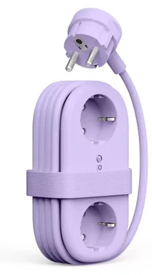 Obrázok produktu pre Orico AP3, 65W, sieťová zásuvka s adaptérmi (2x sieťová zásuvka + 2x USB-A + 2x USB-C) – fialová