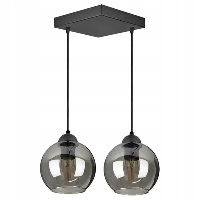 Produktbild von Deckenlampe Pendellampe Kugel Schwarz Grau Weiß (N100-AZ2)
