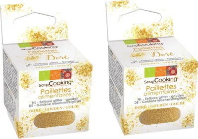 Produktbild von Goldene essbare Flocken 10 g