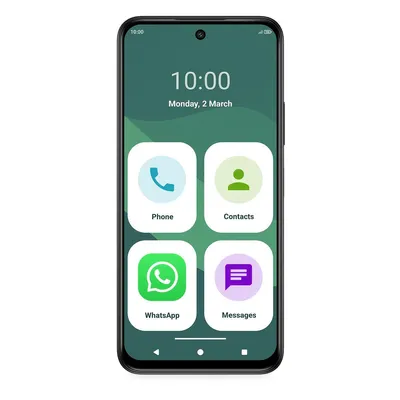 Produktbild von SPC ZEUS 2 ELITE – Smartphone Senior 6,7” mit 128GB | Triple-Kamera 50MP, NFC, Schnellladen, Easy-Mode & Fernverwaltung – Schwarz