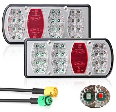 Obrázek produktu pro Zadní světla pro přívěs, LED sada, 12V/24V, vodotěsná, 7 funkcí