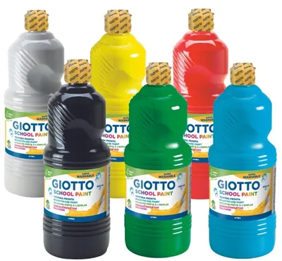 Productafbeelding van GIOTTO Gouacheverf, schoolverf, 1.000 ml, verkrijgbaar in verschillende kleuren