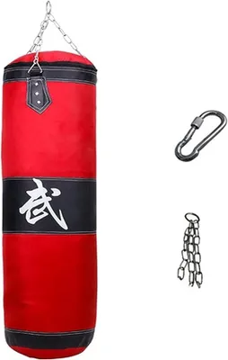 Produktbild von Boxsack Stehend Boxen Boxsets Hochwertige Oxford-Gewichtssäcke für das Training von Nicht gefüllten Boxsäcken für schwere Boxen Sport GXBCS0720(Color:Red;Size:150cm)