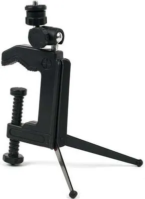 Produktbild von SYSTEM-S Stativ Befestigung mit 360° Gelenk in Schwarz für Kamera oder Smartphone