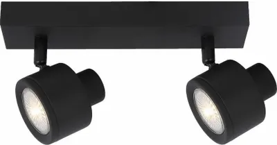 Zdjęcie produktu dla Reflektor sufitowy Emerson czarny 2xGU10x50W metal wym:13x24x7cm IP20 Reality