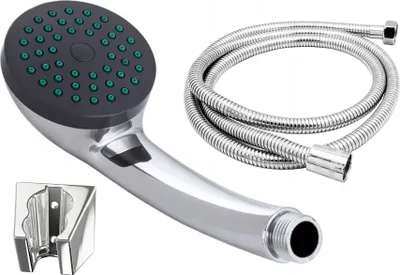Produktbild von Granitan | Duschset - Handbrause chrom - 150 cm Schlauch - Anticalc Düsen - universeller Halter