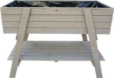 Produktbild von HABAU Hochbeet "Alina" mit Ablage und perforierter Folie, 115 x 45 x 89,5 cm