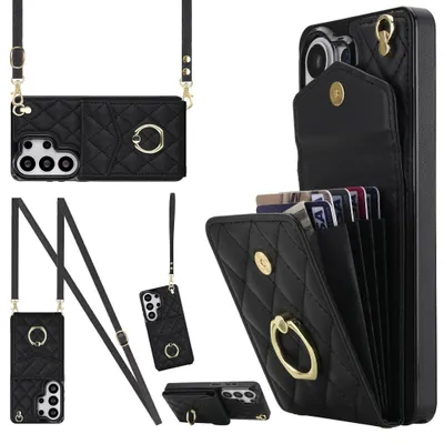 Obrázok produktu pre Puzdro na mobilný telefón – skladacie puzdro pre Samsung Galaxy S26 Ultra z umelej kože s priehradkou na RFID karty