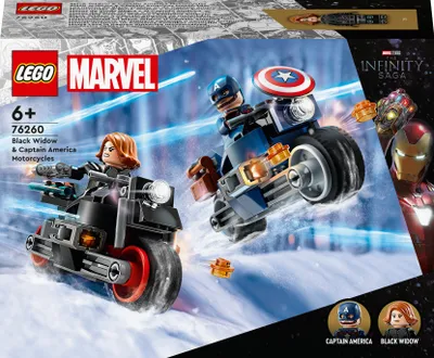 Image de LEGO® 76260 - Marvel Black Widows & Captain Americas motos (130 pièces)