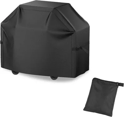 Produktbild von Famanu Grillabdeckung Wasserfest - Universelle Grillhaube aus 420D Oxford - Wetterbeständig und Robust - 117 x 61 x 117 cm