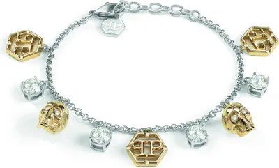 Produktbild von Philipp Plein - PJ3AA11BU - Armband - Damen - 3D SKULL - 16 cm + 3 cm