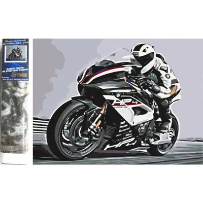 Productafbeelding van Diamantmozaïek: Diamantmotor, Racingauto Op De Autoweg, 40X30 Cm