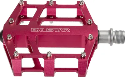 Produktbild von Exustar Plateaupedale BMX / Enduro 9/16 Zoll dunkelrosa pro Set
