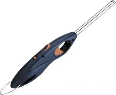 Image de Briquet à gaz rechargeable Lacor avec sécurité enfant, idéal pour les bougies et le barbecue, longueur 26,5 cm
