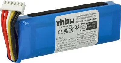 Produktbild von vhbw Akku kompatibel mit JBL Link 20 Lautsprecher Boxen Speaker (6000 mAh, 3,7 V, Li-Polymer)