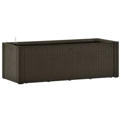 Zdjęcie produktu dla Podwyższona Donica Z Systemem Podlewania, Mokka, 100X43X33 Cm Lumarko!