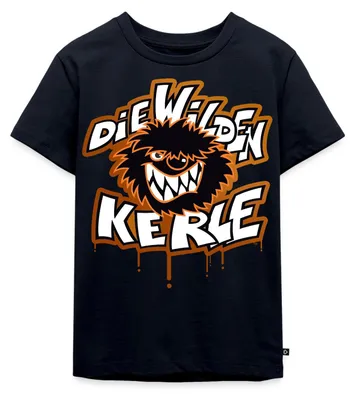 Produktbild von Spreadshirt Die Wilden Kerle Logo Tropfen Graffiti Kinder Premium T-Shirt, 134/140 (8 Jahre), Navy