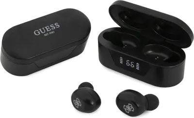 Produktbild von Guess Gutwst31Ek Tws Bluetooth-Kopfhörer + Dockingstation Schwarz/Schwarz