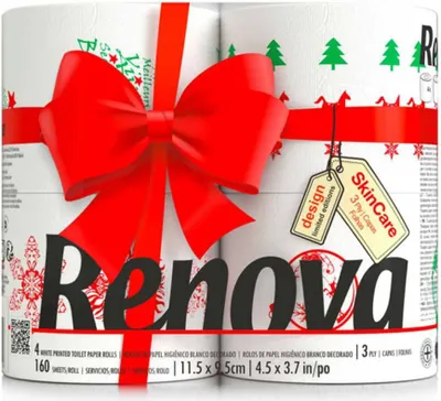 Produktbild von Toilettenpapier Christmas-Edition - 4 Rollen | Toilettenpapier Weihnachts-Edition - 4 Rollen