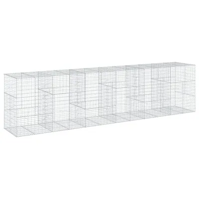 Obrázok produktu pre vidaXL Gabión s vekom 600x100x150 cm Pozinkované železo