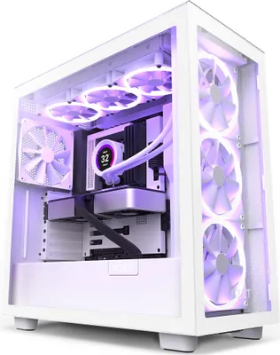 Produktbild von NZXT CM-H71EW-02 - Midi Tower - PC - Weiß - ATX - micro ATX - Mini-ATX - 120,140 mm - 1x 140 mm - 1x 120 mm - 2x 140 mm - 3x 120 mm - 3x 140 mm