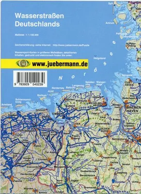 Produktbild von Wasserstraßen Deutschland 1 : 1 100 000