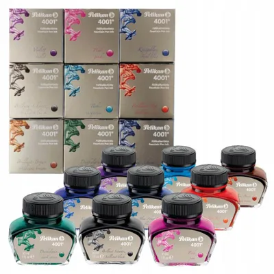 Produktbild von PELIKAN 4001 Tinten-Set 9 Farben Füllertinte