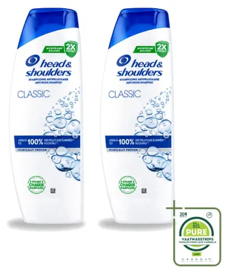 Obrázek produktu pro 2 balení šamponu Head & Shoulders 2 v 1 Classic proti lupům, objem 400 ml - velkopack
