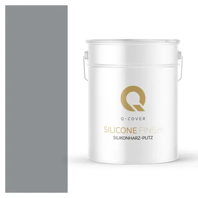 Produktbild von Silikonharz-Putz |  Grau Rollputz Silikonputz | Fassadenputz | Kratzputz Oberput  Strukturputz Fertigputz Wände Und Decken| 15 kg 1 mm