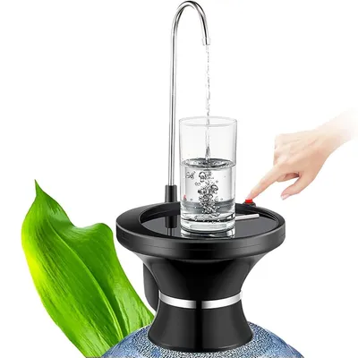 Produktbild von Elektrischer Wasserspender, USB Aufladbare Wasserpumpe für 1- bis 5-Gallonen-Kanister, Freihändige Wasserflaschenpumpe