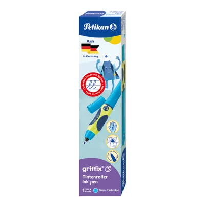 Produktbild von Pelikan griffix Tintenschreiber Rechtshänder Neon FreshBlue Faltschachtel