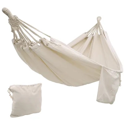 Produktbild von SONGMICS Hängematte 210 x 150 cm bis 300 kg belastbar aus Baumwolle und Polyester GDC15M