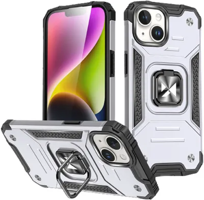 Produktbild von Wozinsky Ring Armor iPhone 15 iPhone 15 Ring Armor Hülle – Silber