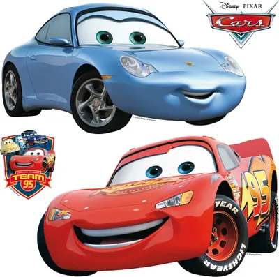 Produktbild von Disney Wandtattoo Cars Blau und Rot - 600219 - 30 x 30 cm