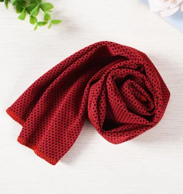 Produktbild von Kühlendes Sporthandtuch Fitness Abkühlung Handtuch Kühlhandtuch Kühltuch Cooling Towel Sport Fitness Sporthandtücher Rot