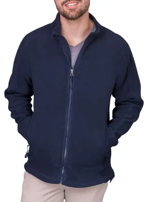 Produktbild von FAIR 4 ALL by HRM Premium Full-Zip Fleecejacke Herren Marine Gr. M