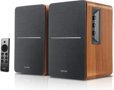 Zdjęcie produktu dla Głośniki półkowe Edifier R1280DBs 2.0 Bluetooth - 42 W RMS, wyjście subwoofera, wejście optyczne, drewniana konstrukcja
