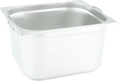 Immagine prodotto di Contenitore GN Gastronorm 2/3 200 mm con maniglie a caduta in acciaio inox GVK ECO